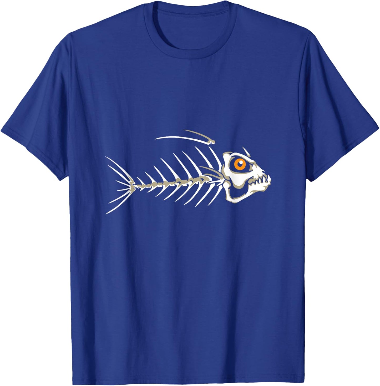 Fish Skeleton Bones T-Shirt - T-Shirt | Royal