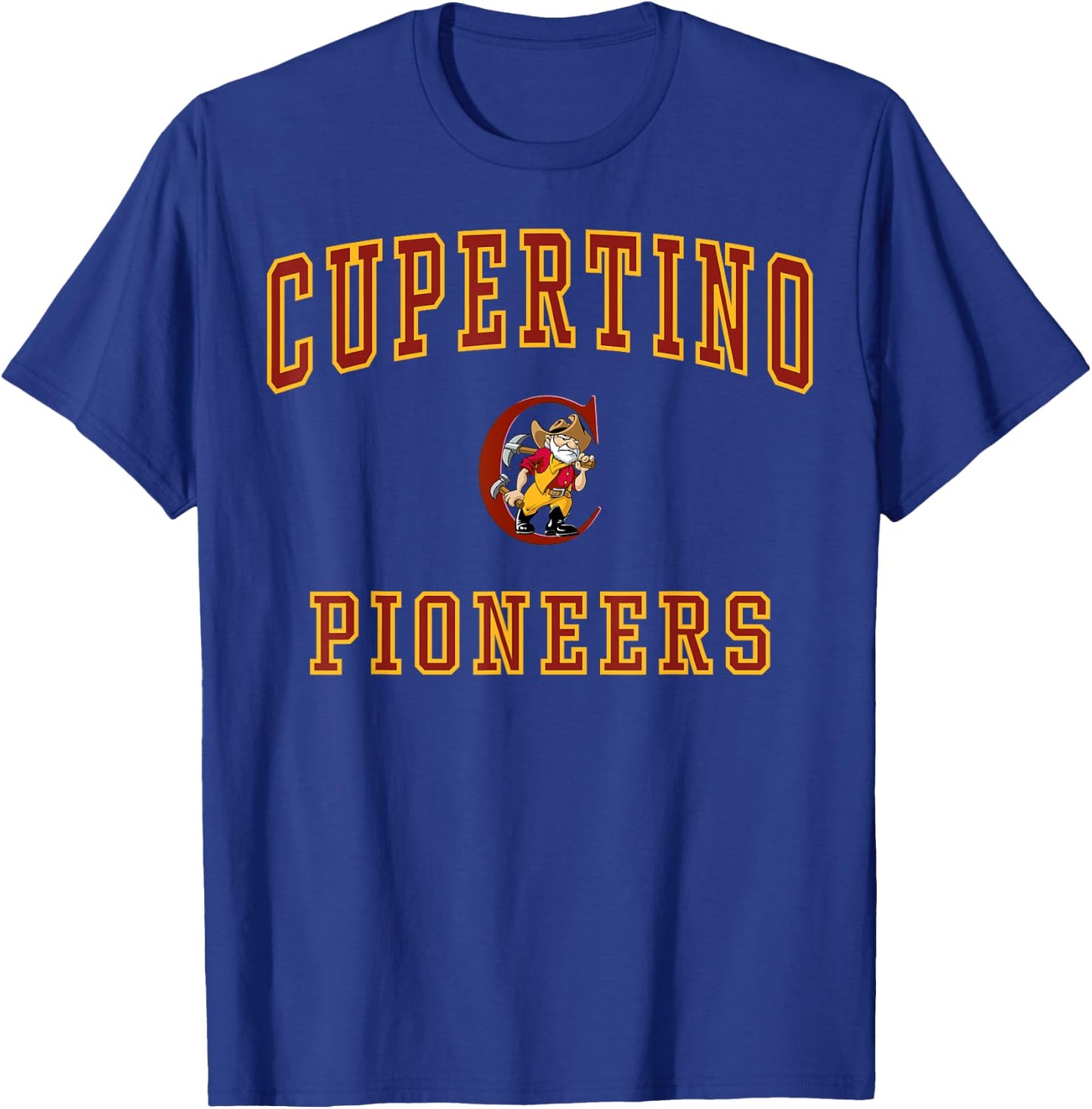 Cupertino High School Pioneers C1 T-Shirt - T-Shirt | Royal