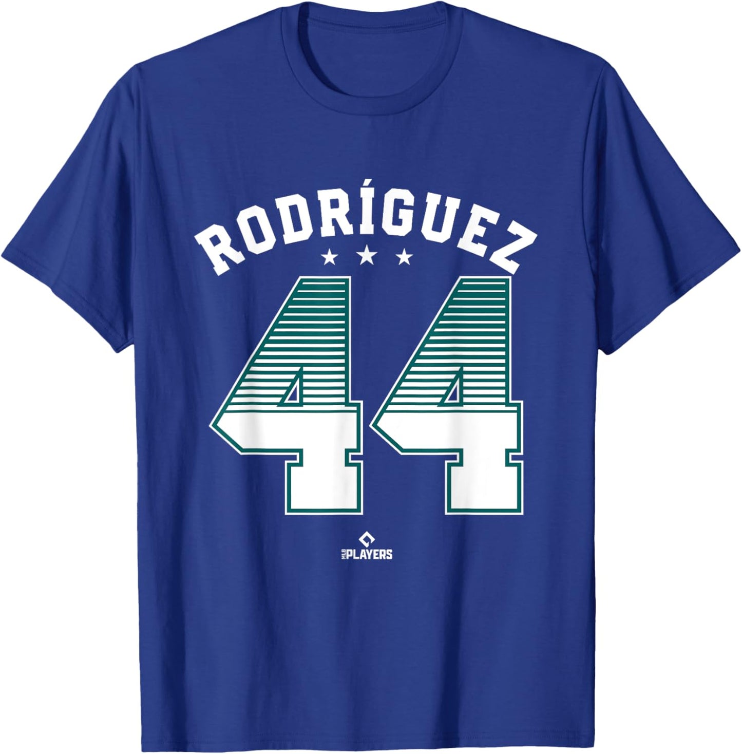 Julio Rodriguez 44 Seattle MLBPA T-Shirt - T-Shirt | Royal