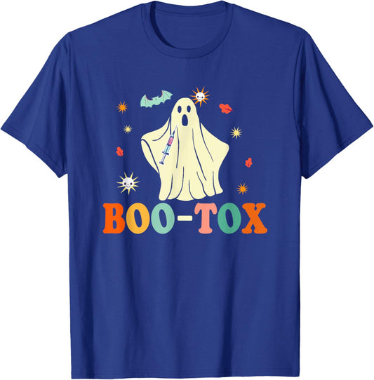 Funny Plastic Surgery Botox Boo-Tox Halloween T-Shirt - T-Shirt | Royal