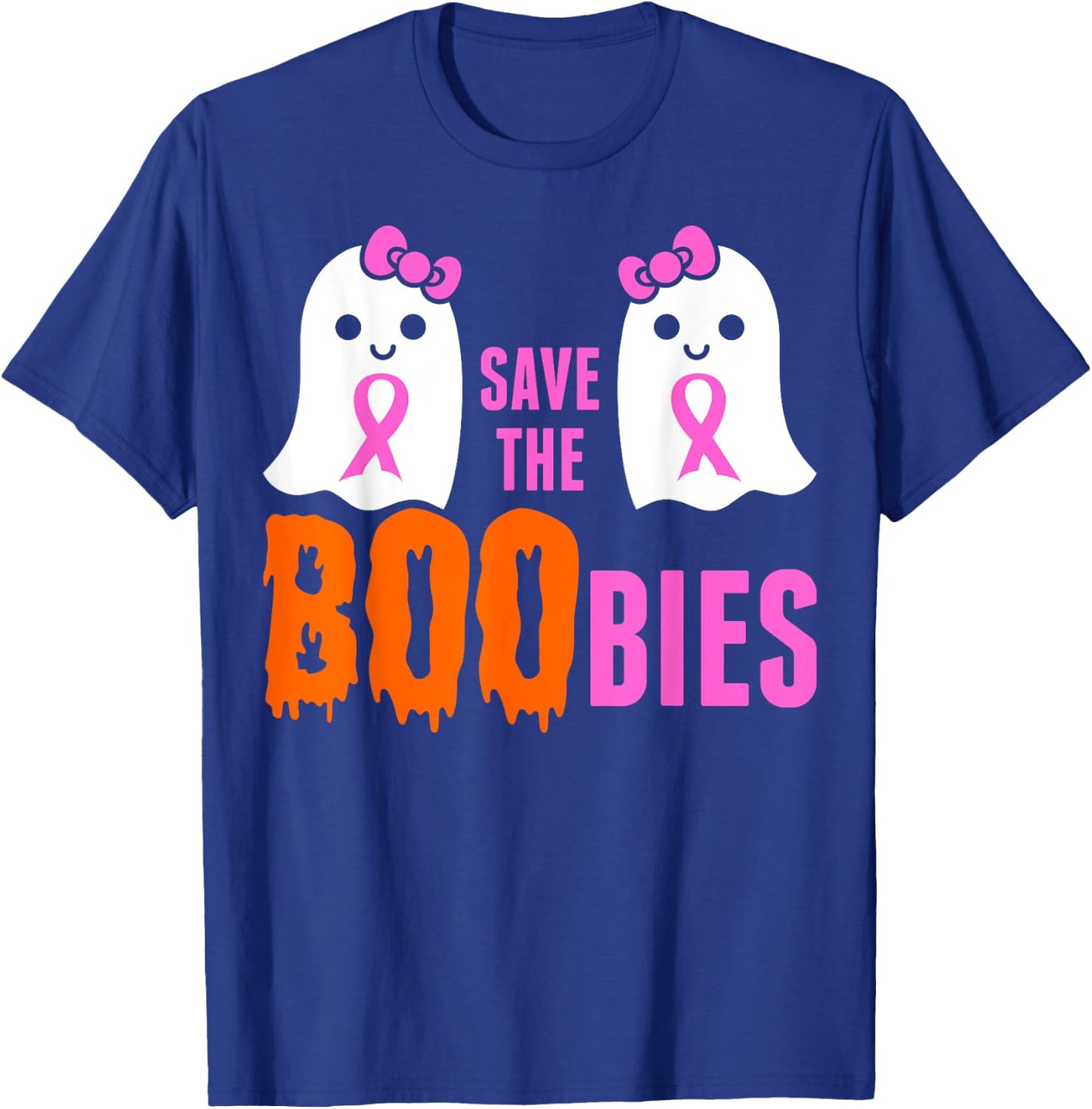 Save The Boobies Halloween T-Shirt - T-Shirt | Royal