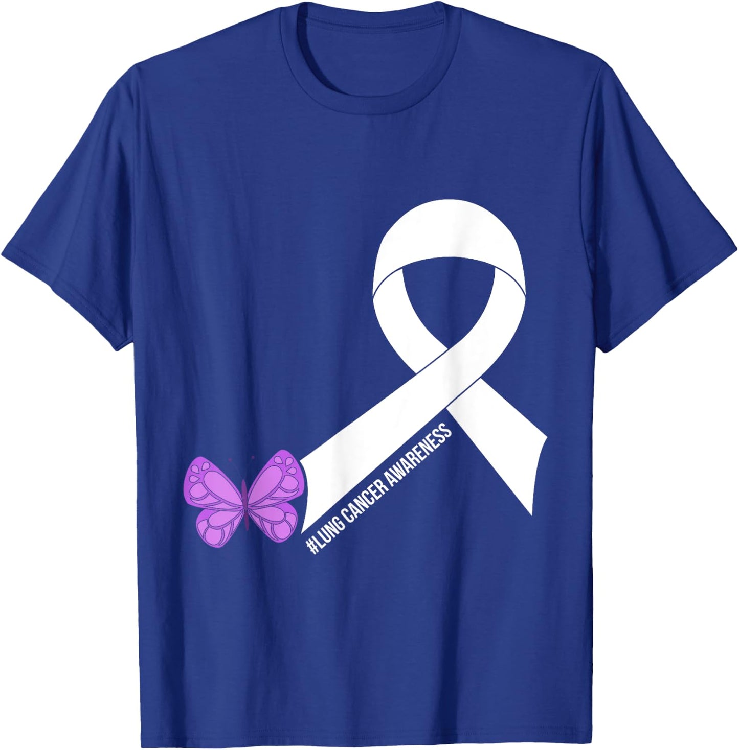 Lung Cancer Awareness T-Shirt - T-Shirt | Royal