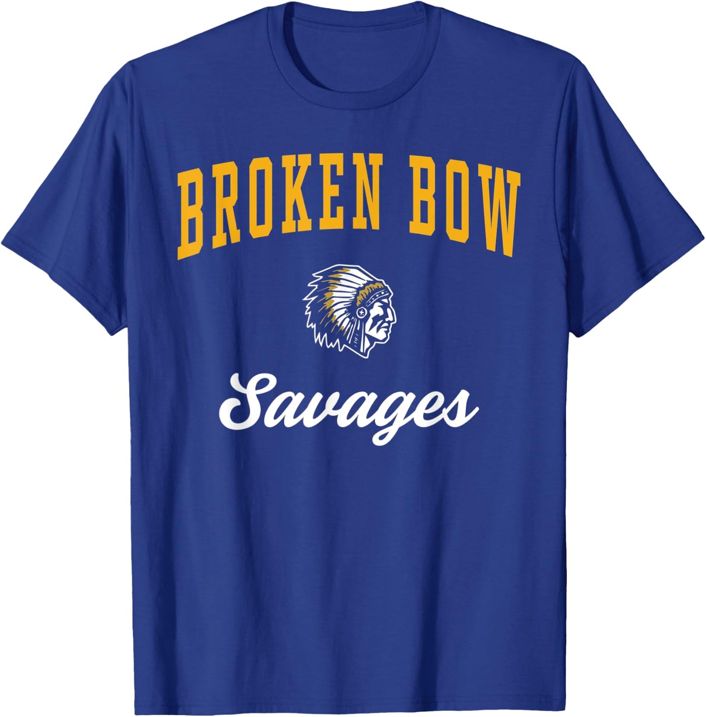 Broken Bow High School Savages T-Shirt - T-Shirt | Royal