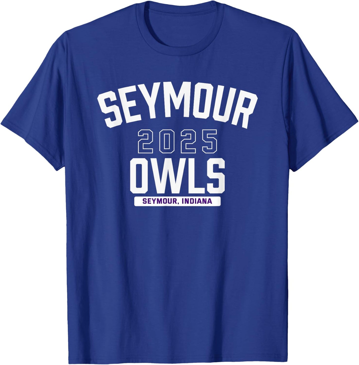 Seymour Owls Seymour, Indiana 2025 T-Shirt - T-Shirt | Royal