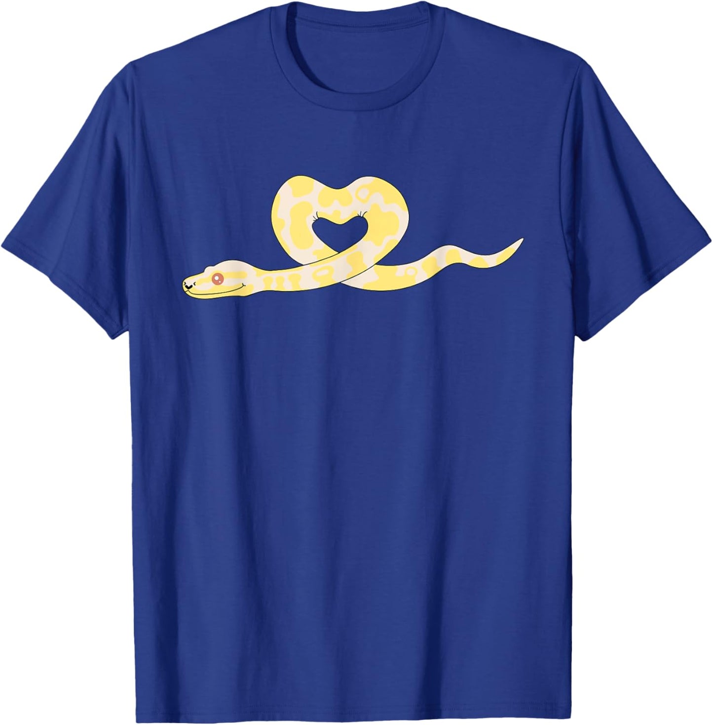 Cute Albino Ball Python Heart T-Shirt - T-Shirt | Royal