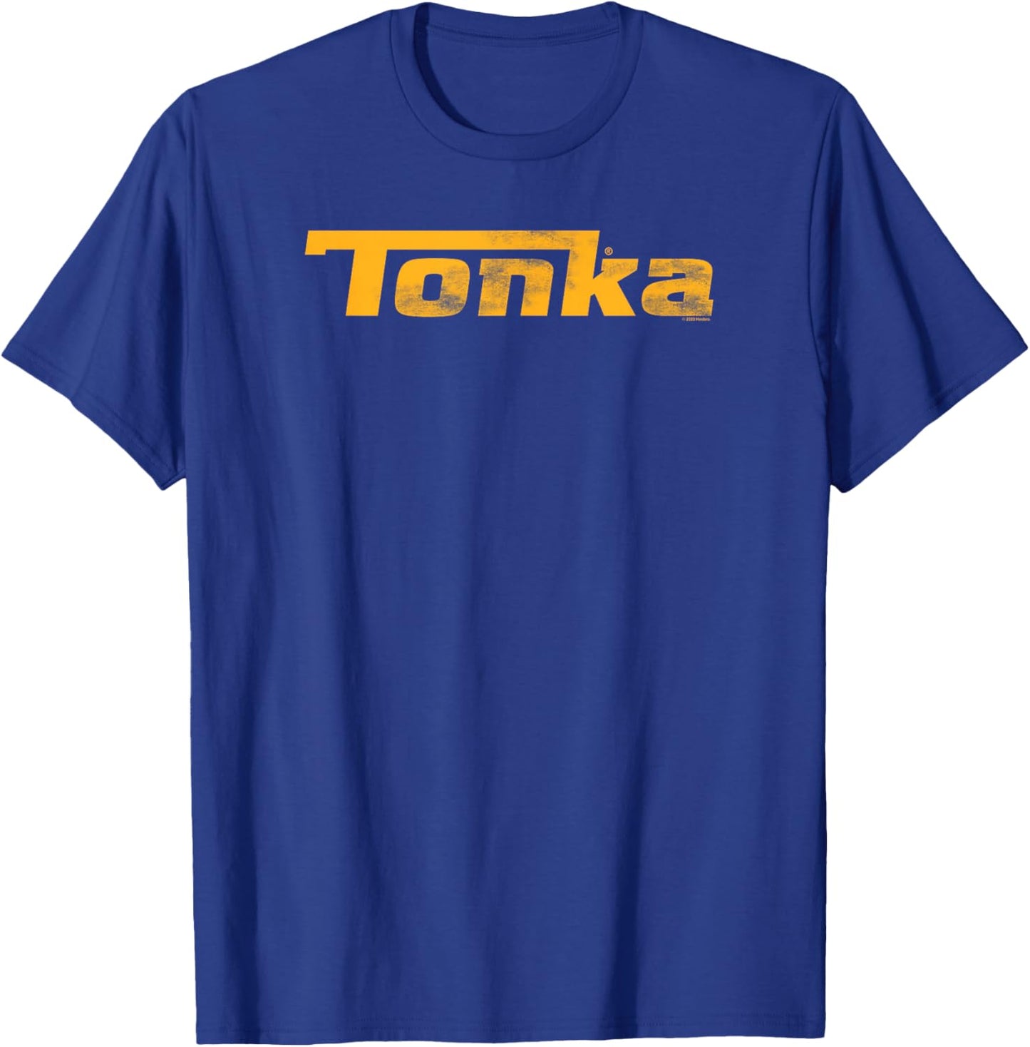 Tonka Construction Official Distressed Logo - Tonka - - Black - Short Sleeve - Small - - Distressed Casual - Car - Exercise and Fitness - Spring, Summer T-Shirt - T-Shirt | Royal