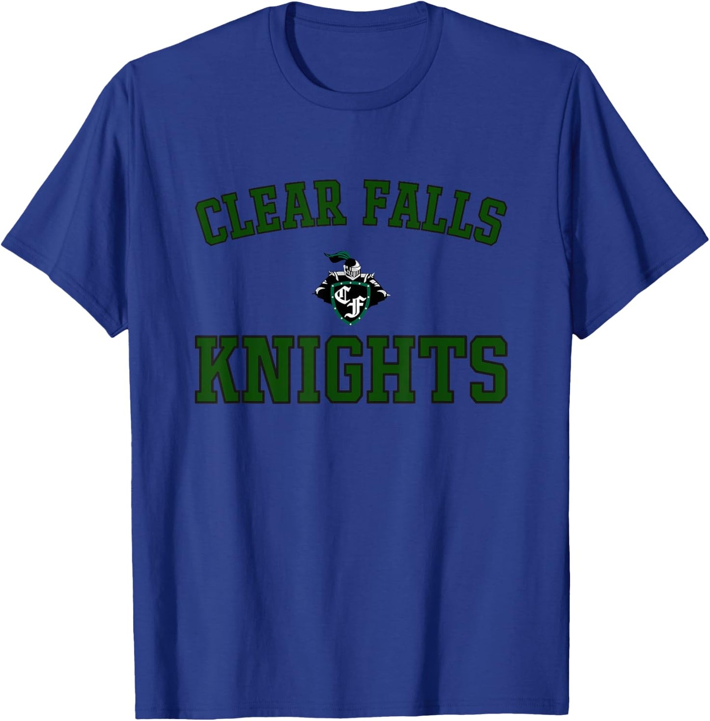 Clear Falls Knights Logo Varsity HS T-Shirt - T-Shirt | Royal