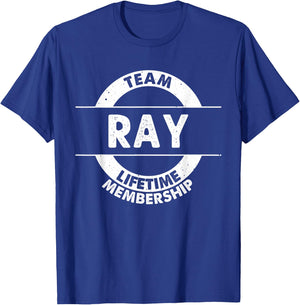 RAY Gift Funny Surname Family Tree Birthday Reunion Idea T-Shirt - T-Shirt | Royal