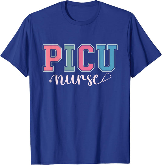 Cute PICU Nurse T-Shirt - T-Shirt | Royal