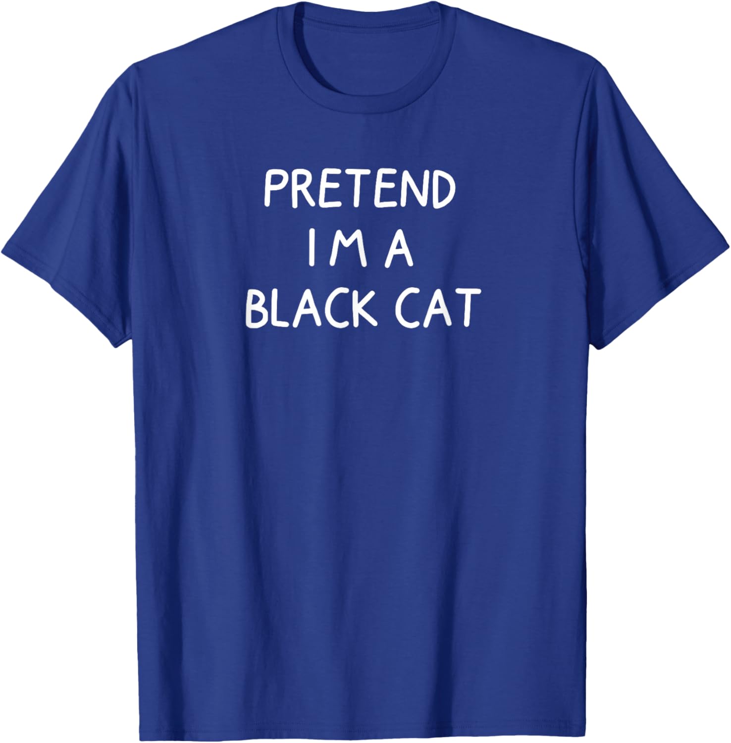 Pretend I'm A Black Cat Halloween Costume T-Shirt - T-Shirt | Royal