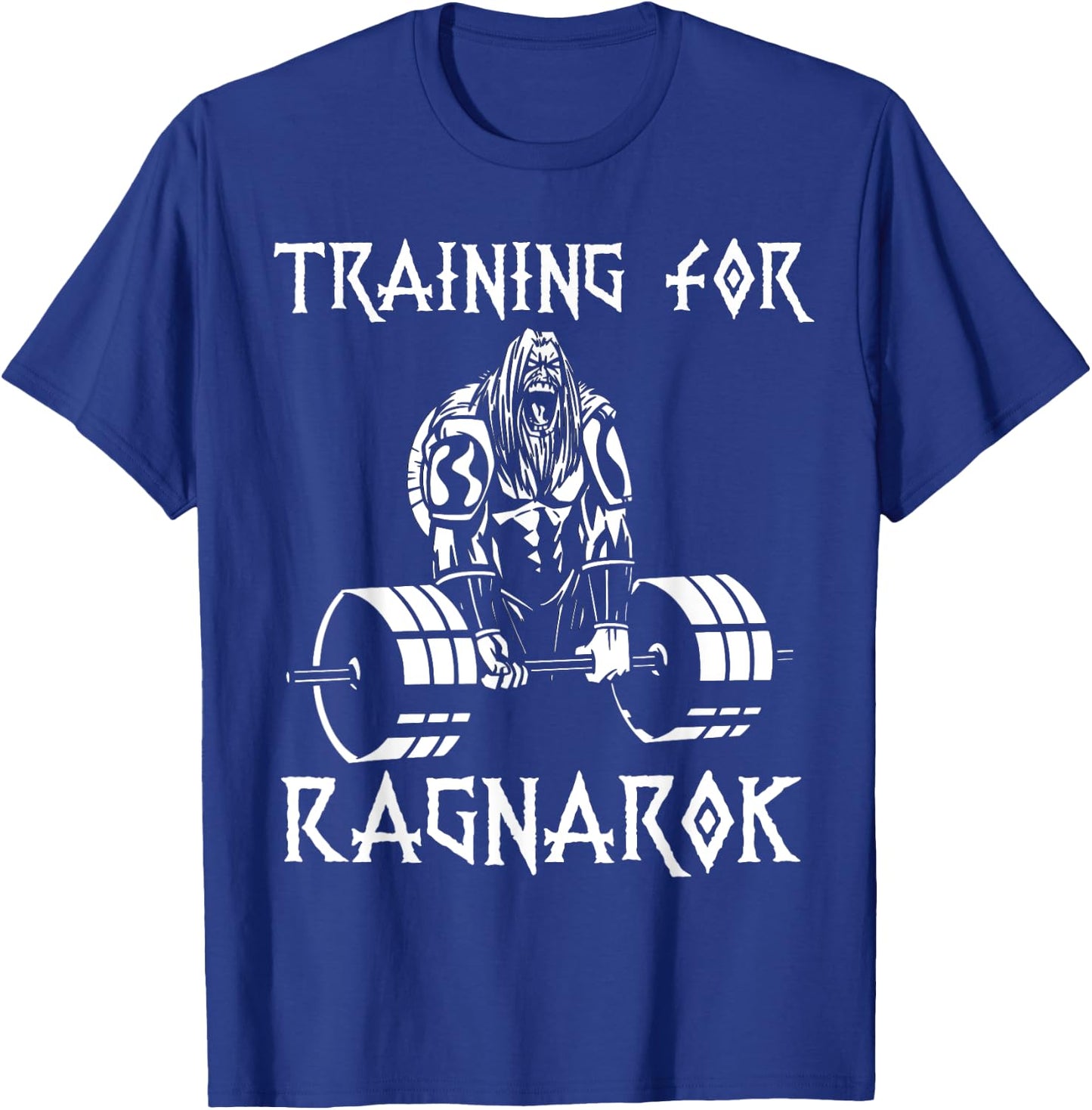Vikings workout outfit deadlift nordic man gift T-Shirt - T-Shirt | Royal