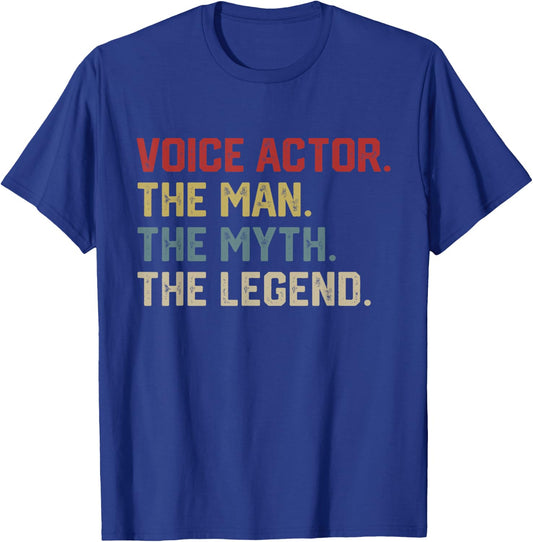 Voice Over Artist Voice Actor Acting Funny T-Shirt - T-Shirt | Royal