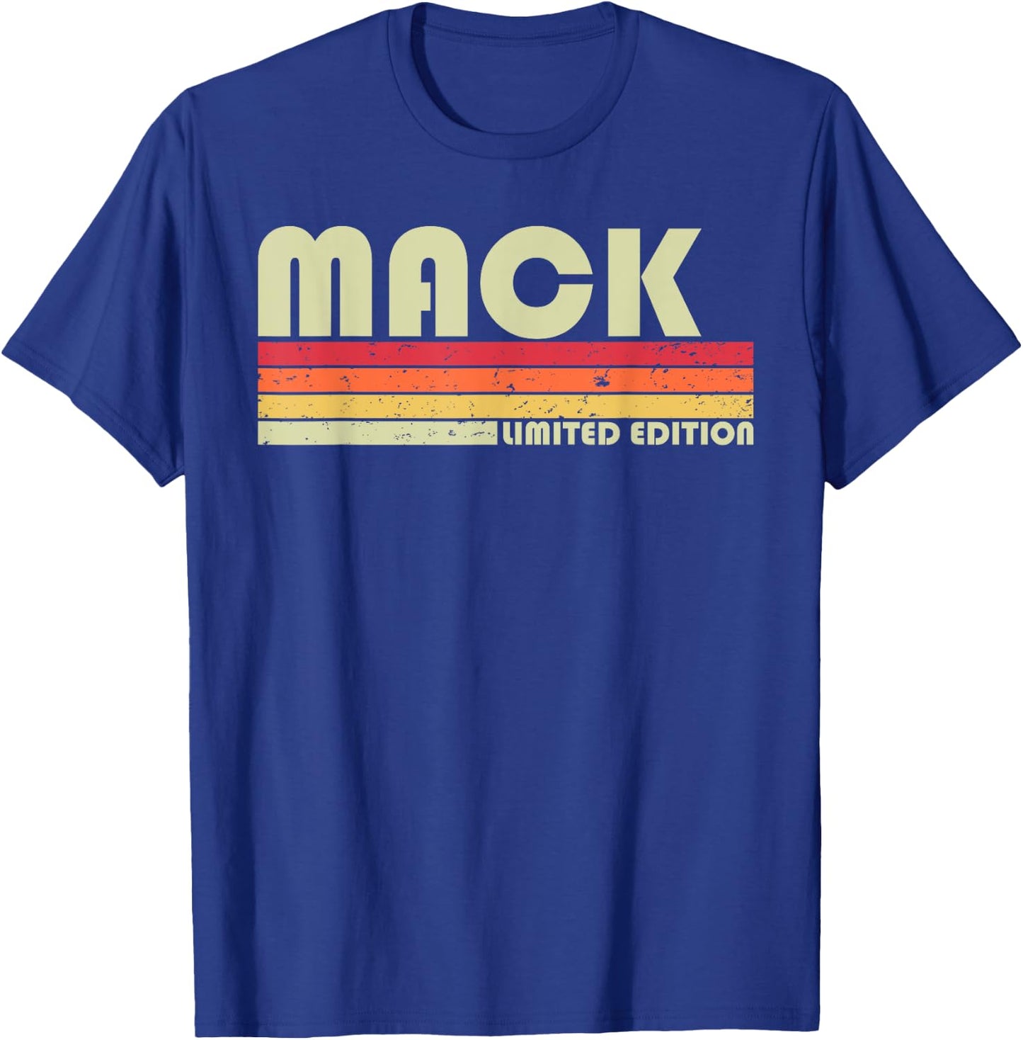 Mack Gift Name Personalized Funny Retro Vintage Birthday T-Shirt - T-Shirt | Royal