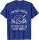 Fitness Turkey in My Mouth Funny Thanksgiving Joke Graphic T-Shirt - T-Shirt | Royal