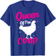 Queen Of The Coop - Funny Chicken Lady Chicken Mom Farmer T-Shirt - T-Shirt | Royal