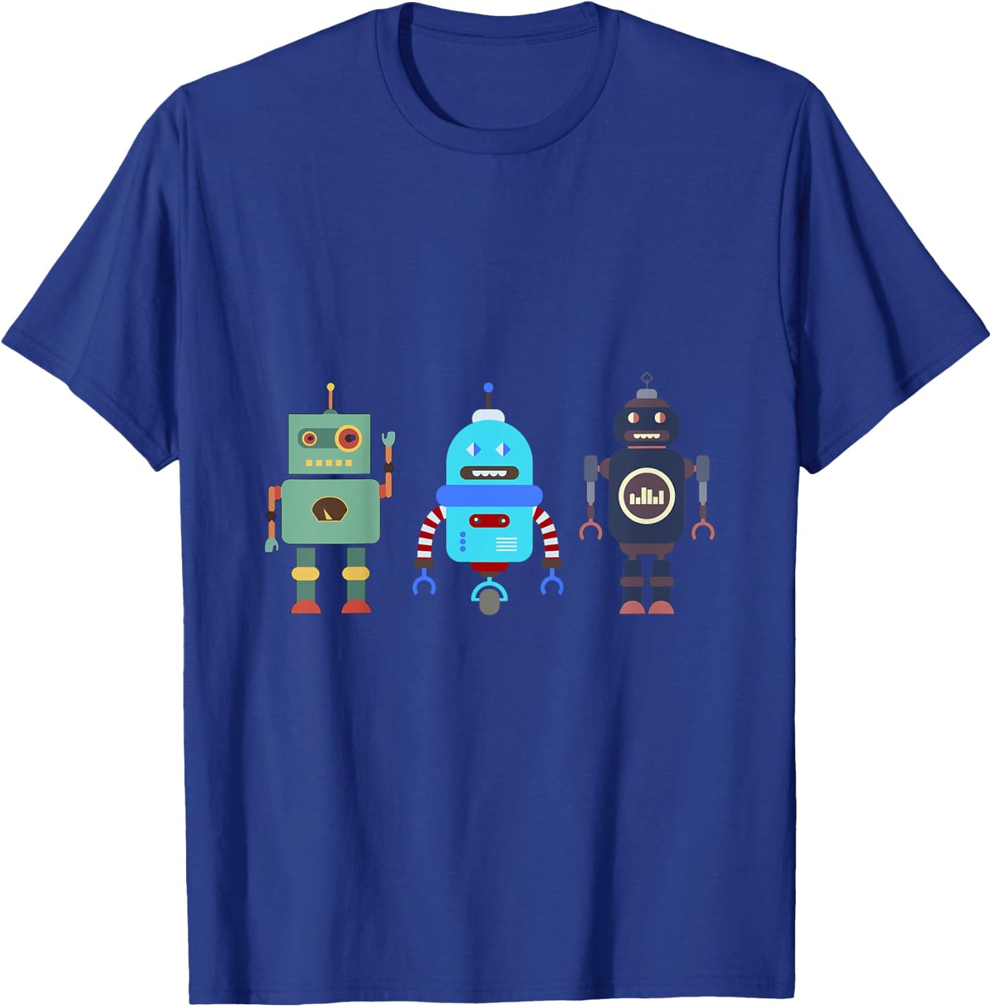 I love Robot Gift All Ages Robotic Kids Girls Boys Robot T-Shirt - T-Shirt | Royal