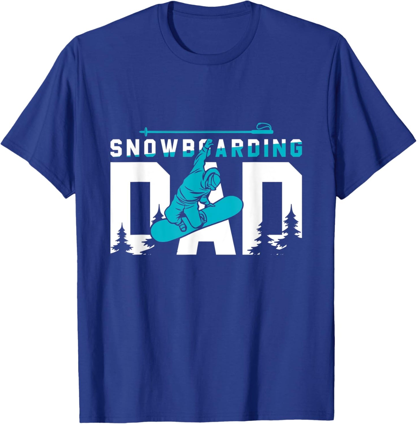 Cool Snowboarding Dad Gift T-Shirt - T-Shirt | Royal