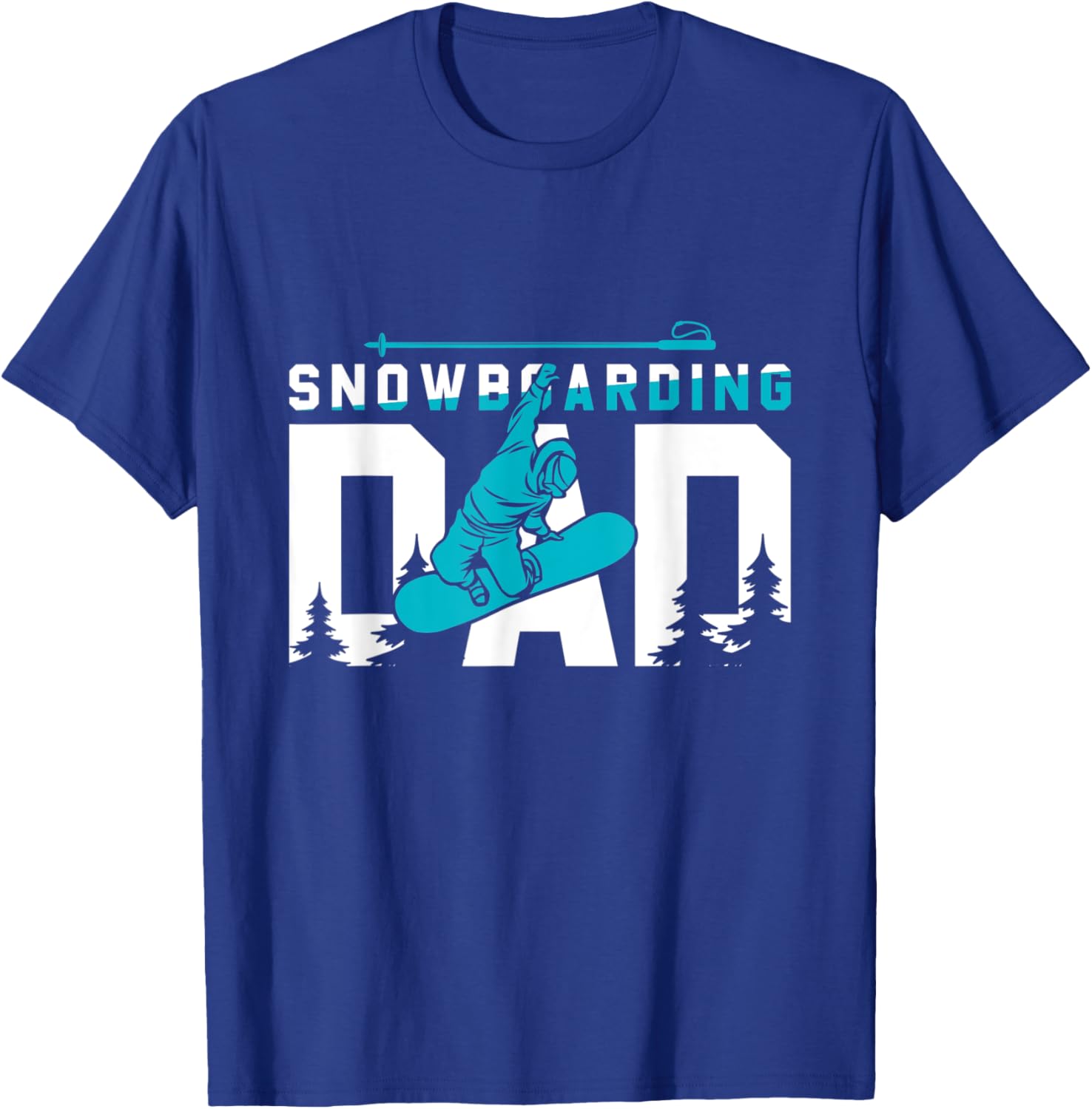 Cool Snowboarding Dad Gift T-Shirt - T-Shirt | Royal