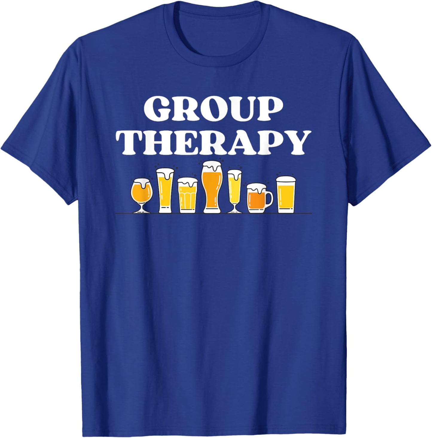 Funny Group Therapy Craft Beer T-Shirt - T-Shirt | Royal