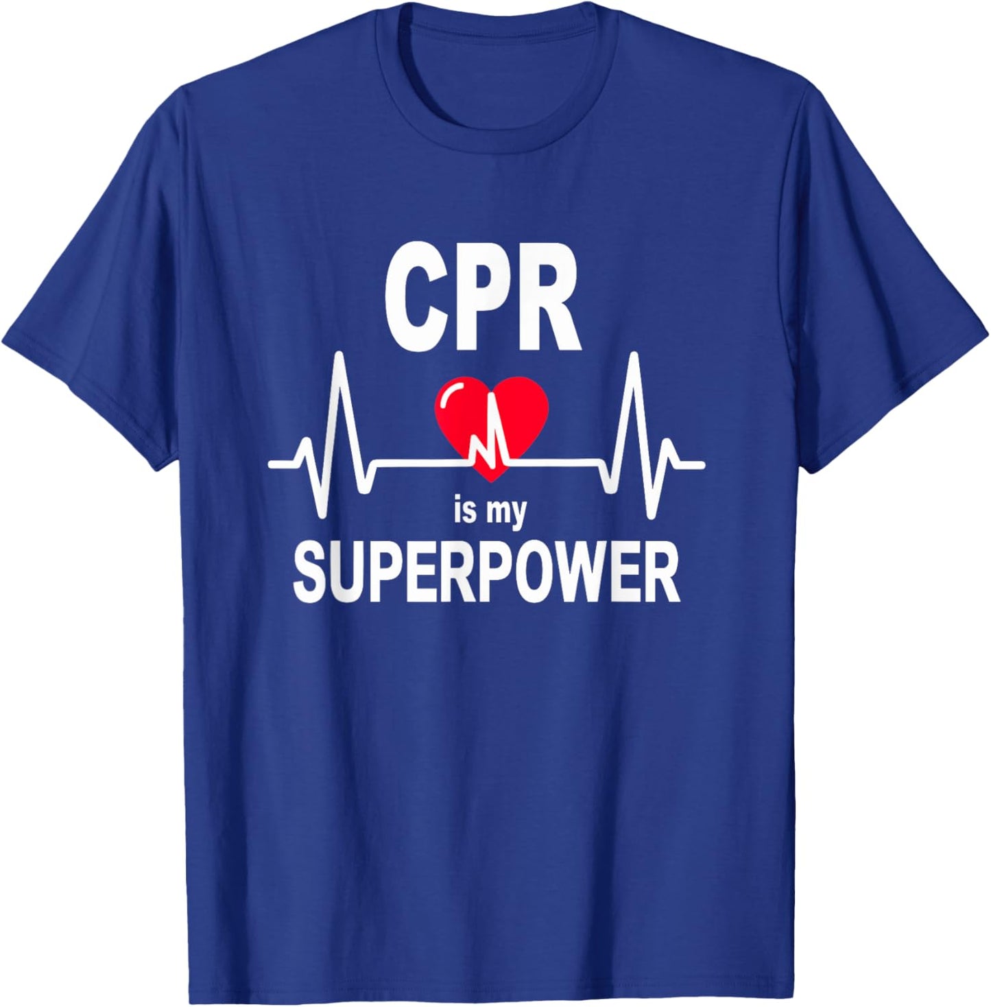 CPR Instructor First Aid Course, Care Emergency Coach T-Shirt - T-Shirt | Royal