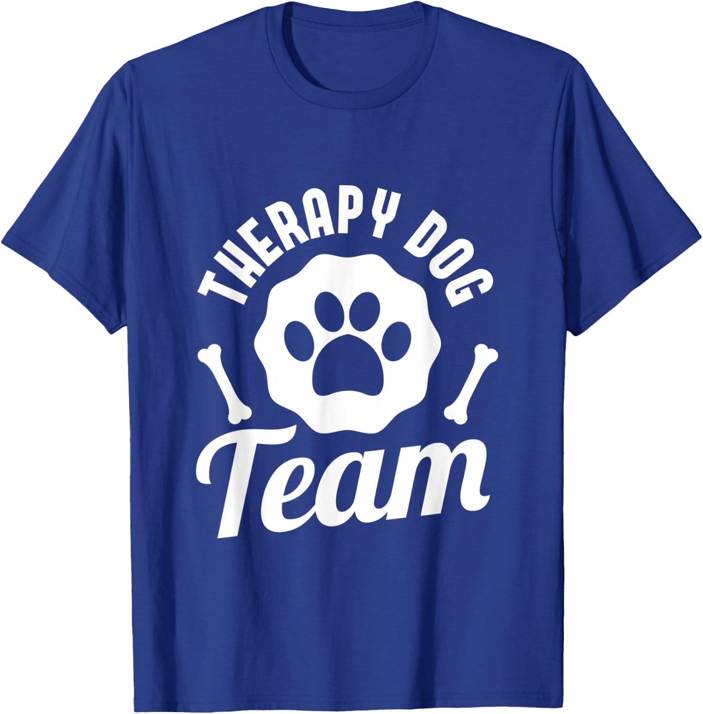 Therapy Dog Team | For Team Visits To School & Library T-Shirt - T-Shirt | Royal