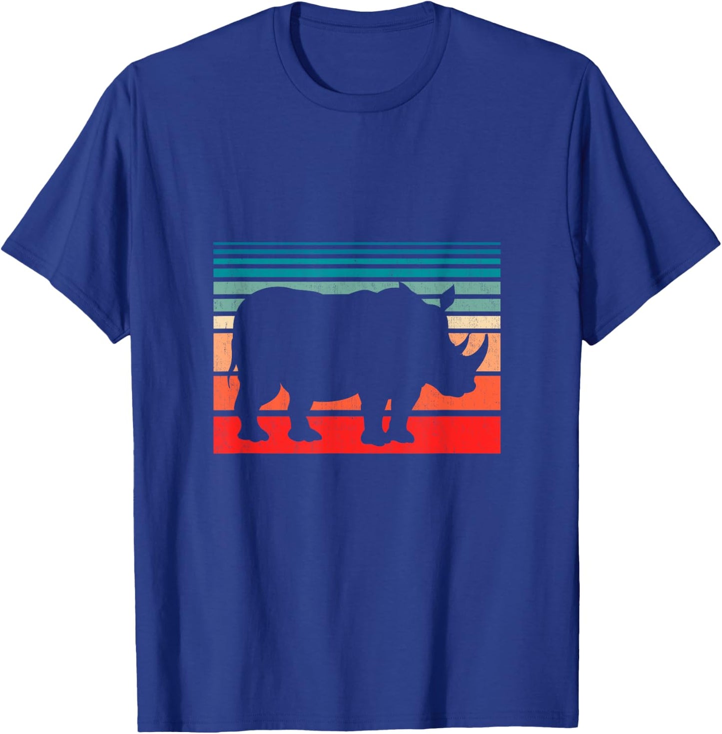 Retro Rhino T-Shirt - T-Shirt | Royal