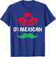 0% Mexican with sombrero and mustache for Cinco de Mayo T-Shirt - T-Shirt | Royal
