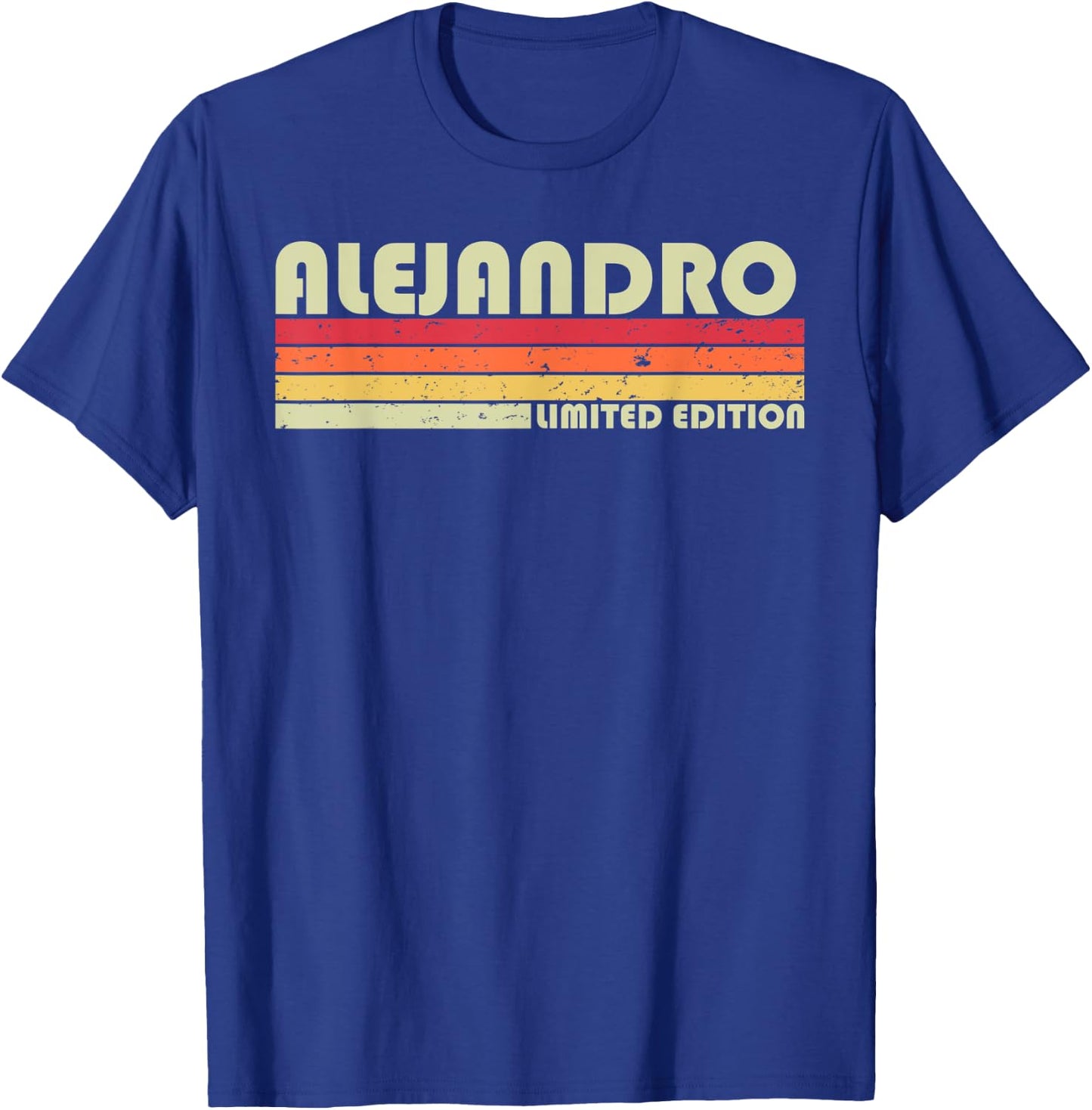 ALEJANDRO Gift Name Personalized Funny Retro Birthday T-Shirt - T-Shirt | Royal