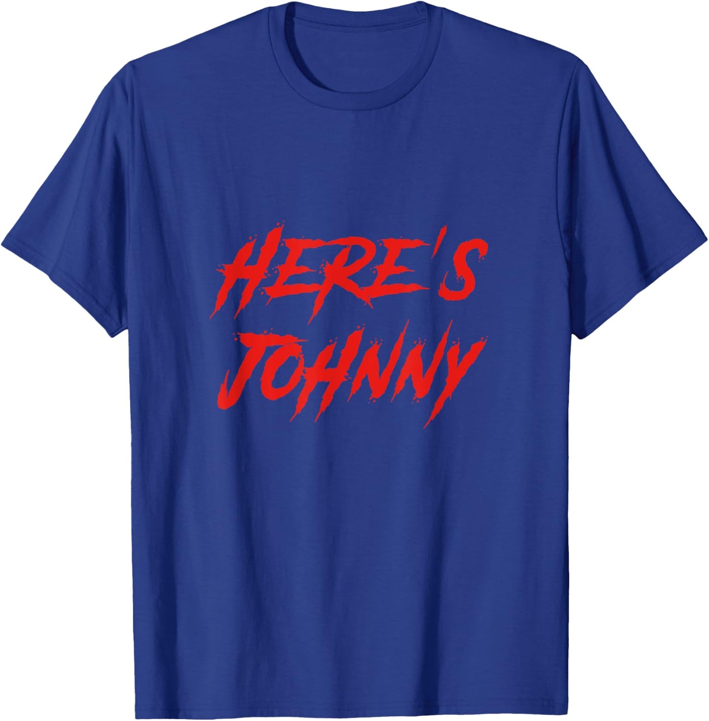 Here's Johnny Halloween Retro Black , -Adults, Small, Short Sleeve T-Shirt - T-Shirt | Royal