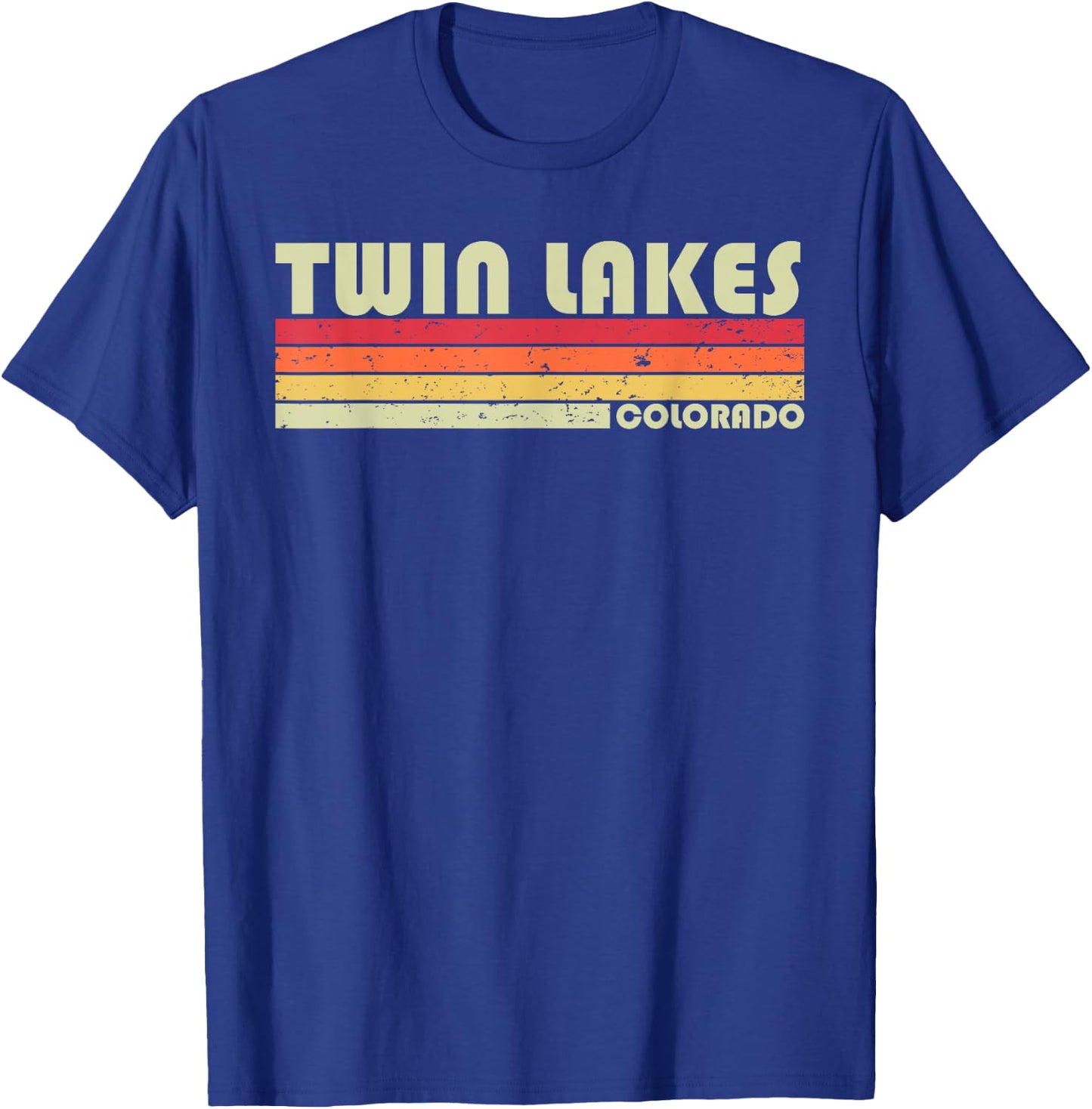 TWIN LAKES COLORADO Funny Fishing Camping Summer Gift Men Women Girls Kids T-Shirt - T-Shirt | Royal