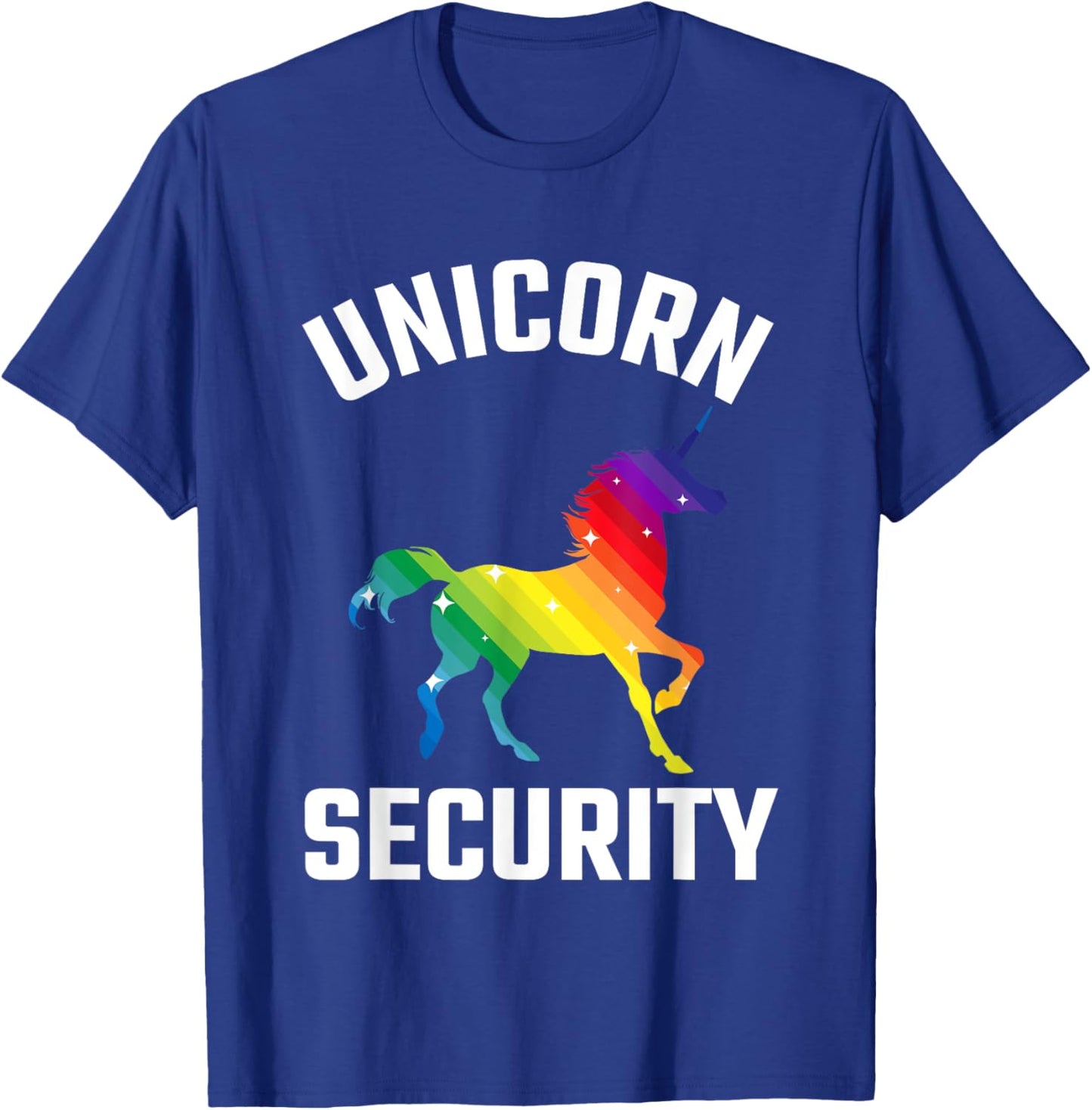 Unicorn Security Costume Party Outfit Kids Adult Cute Funny T-Shirt - T-Shirt | Royal