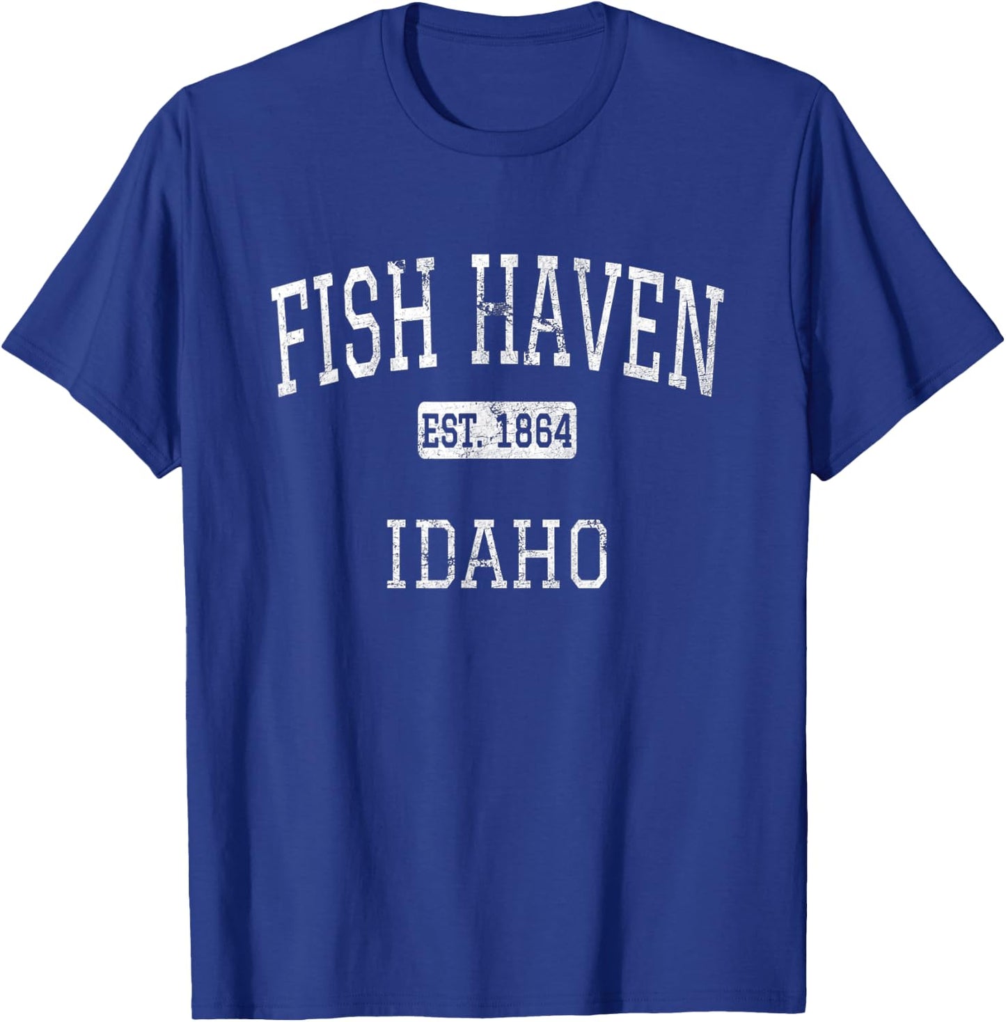 Fish Haven Idaho ID Vintage T-Shirt - T-Shirt | Royal
