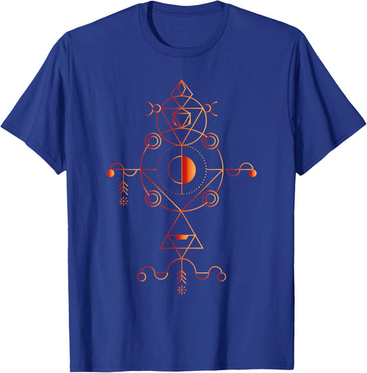 Sacred Geometry Art T-Shirt - T-Shirt | Royal