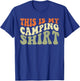 This Is My Camping Shirt, Retro Novelty Camper T-Shirt - T-Shirt | Royal