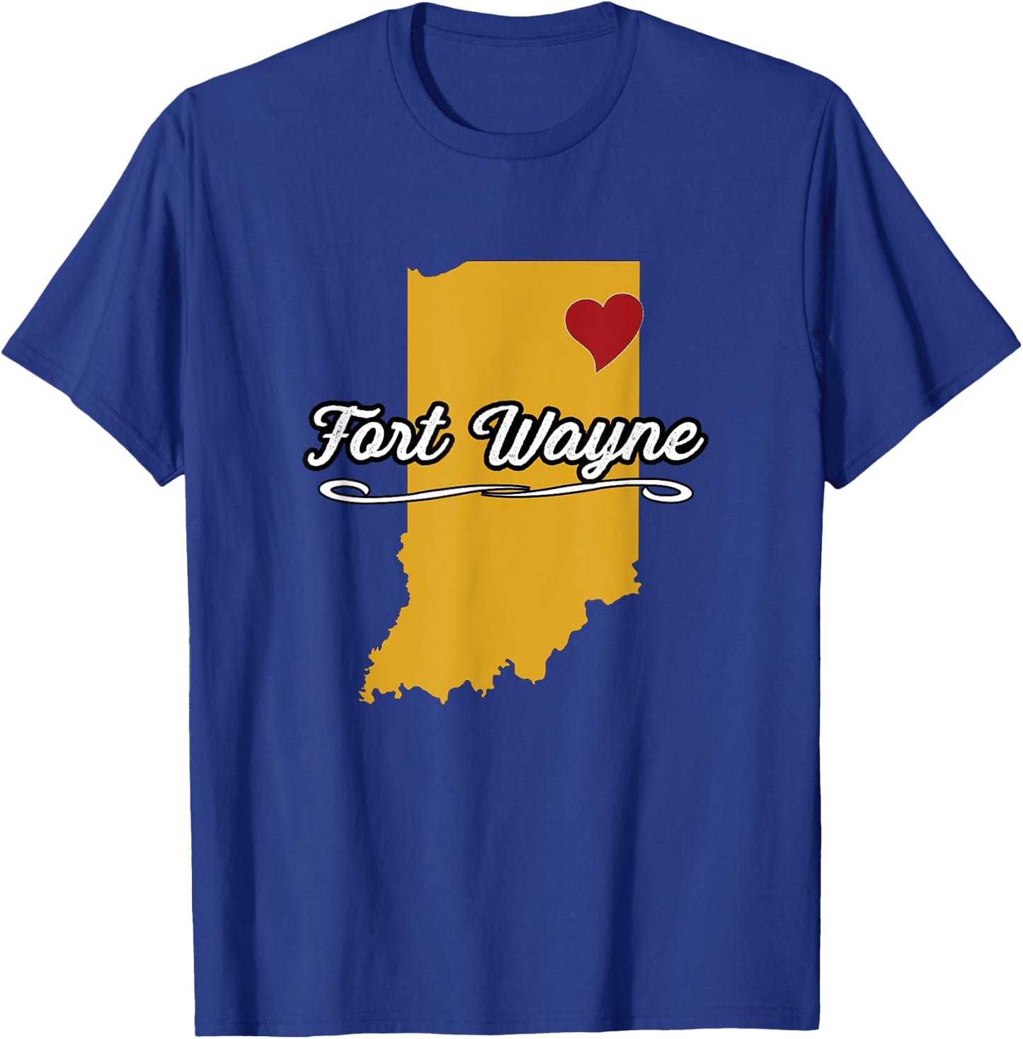 City of Fort Wayne Indiana | Hoosier Novelty Merch Gift T-Shirt - T-Shirt | Royal