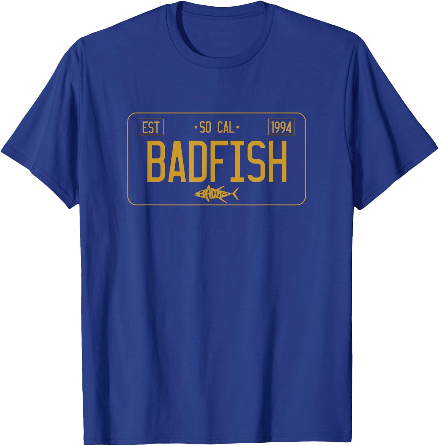 SoCal Badfish License Plate T-Shirt - T-Shirt | Royal