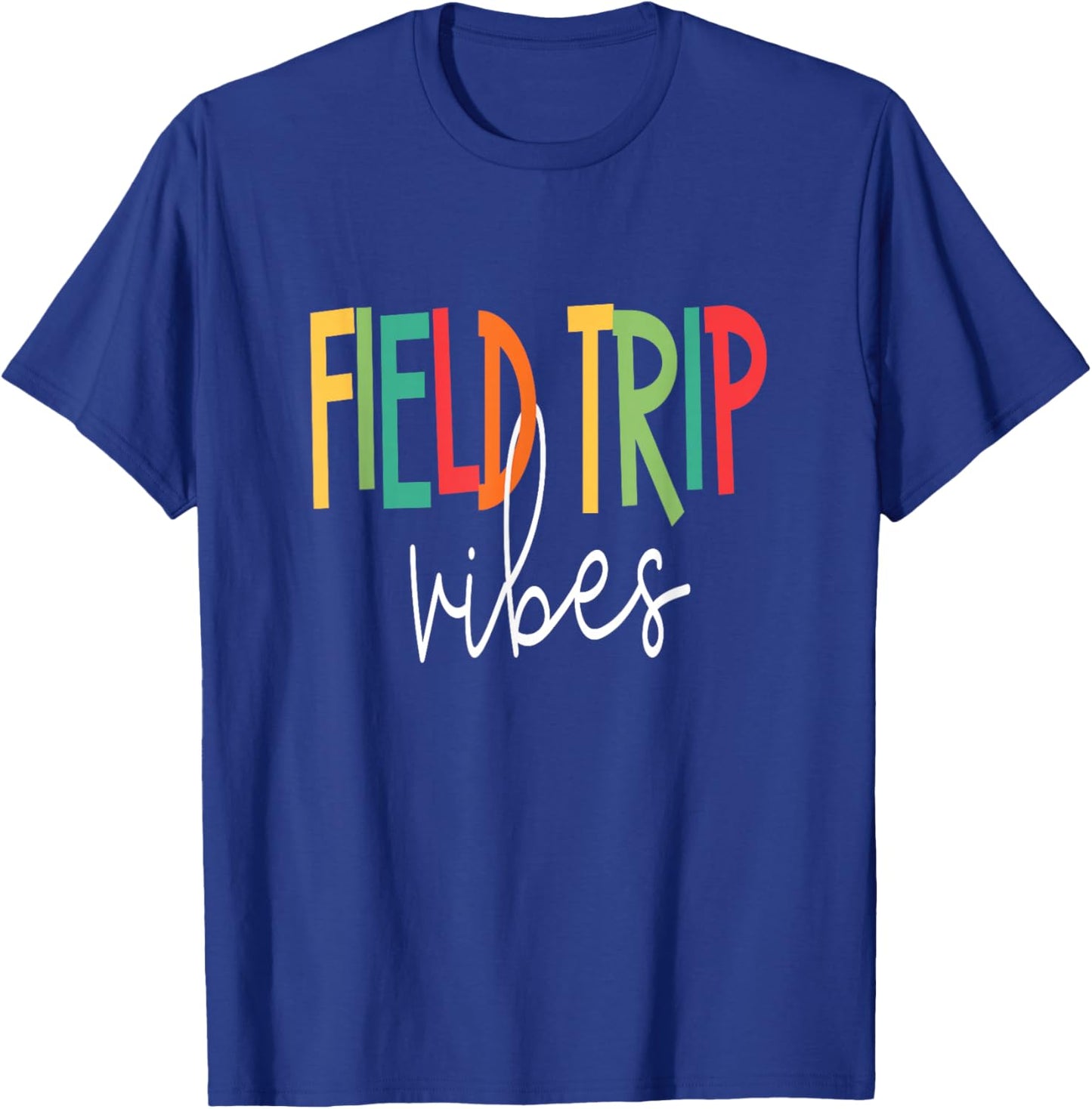 Retro Field Trip Vibes Vintage Field Trip Vibes Teacher Kids T-Shirt - T-Shirt | Royal