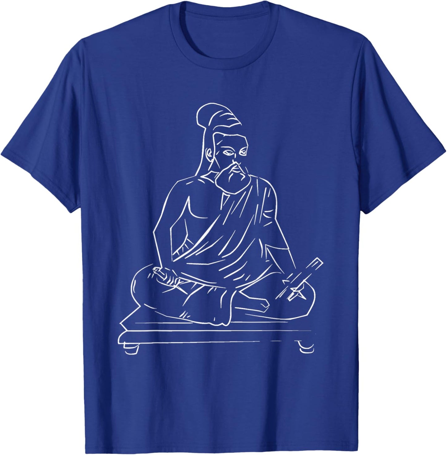 Biped Boutique Thiruvalluvar - Valluvar Tamil Poet Philosopher Poetry T-Shirt - T-Shirt | Royal
