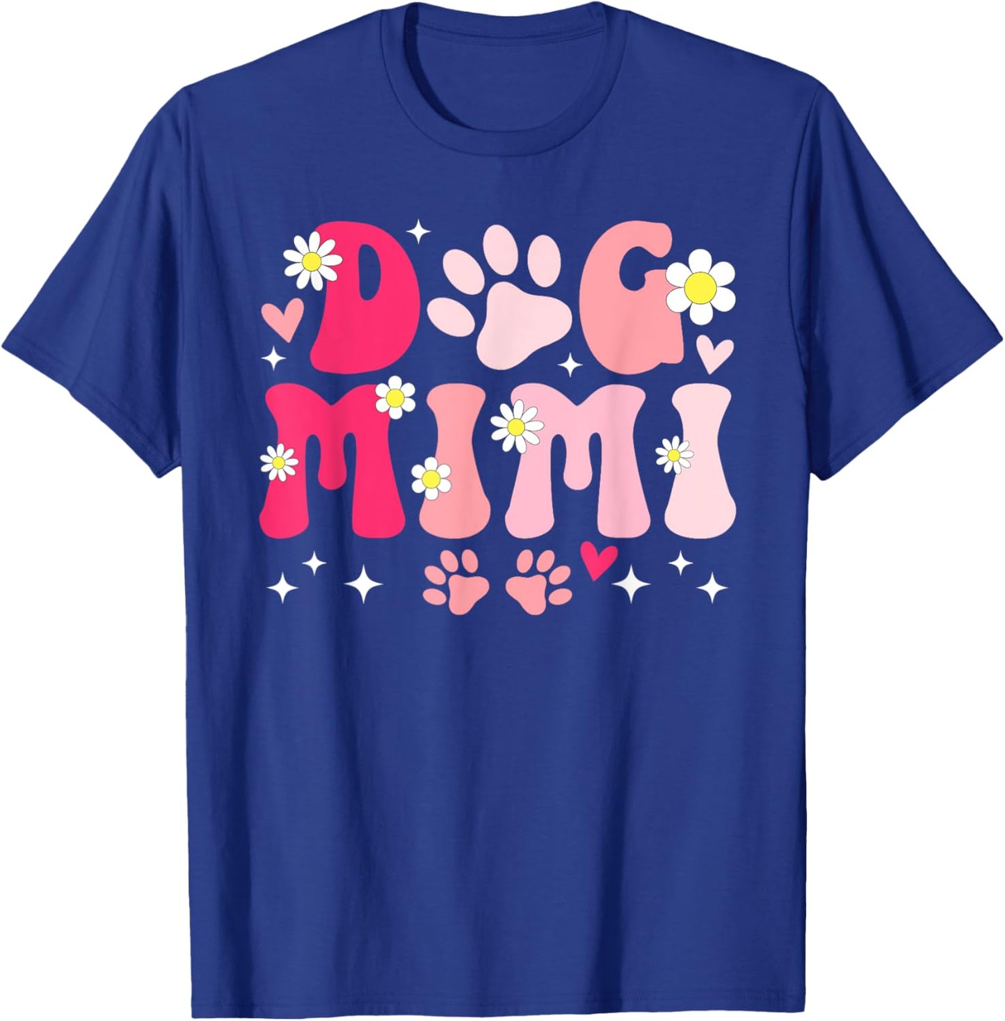 Dog Mimi Grandma Groovy Dog Lover Mimi Women T-Shirt - T-Shirt | Royal