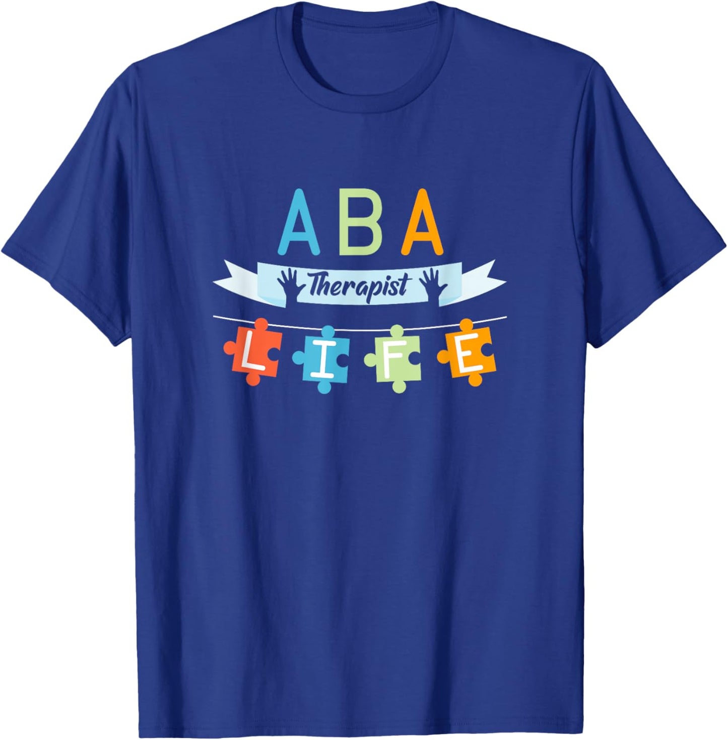 Cute Autism Gifts ABA Therapist Applied Behavior Analysis - Women's Black Short Sleeve Classic Fit - Small T-Shirt - T-Shirt | Royal