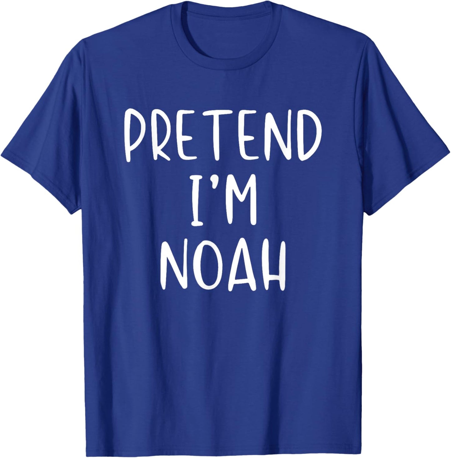 Pretend I'm Noah Costume Halloween Funny Simple Adult Kid T-Shirt - T-Shirt | Royal