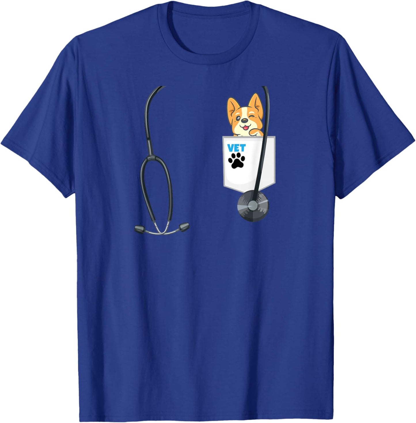 School Career Day Outfit Veterinarian Costume Future Vet T-Shirt - T-Shirt | Royal