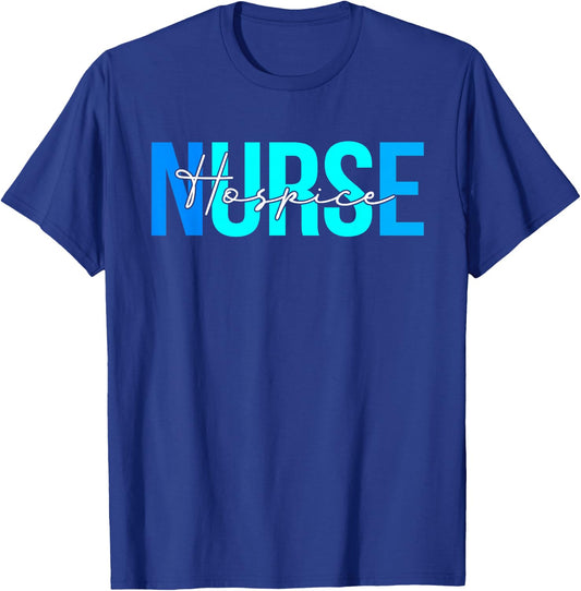 Women Hospice Nurse Gifts For Nursing Apparel T-Shirt - T-Shirt | Royal