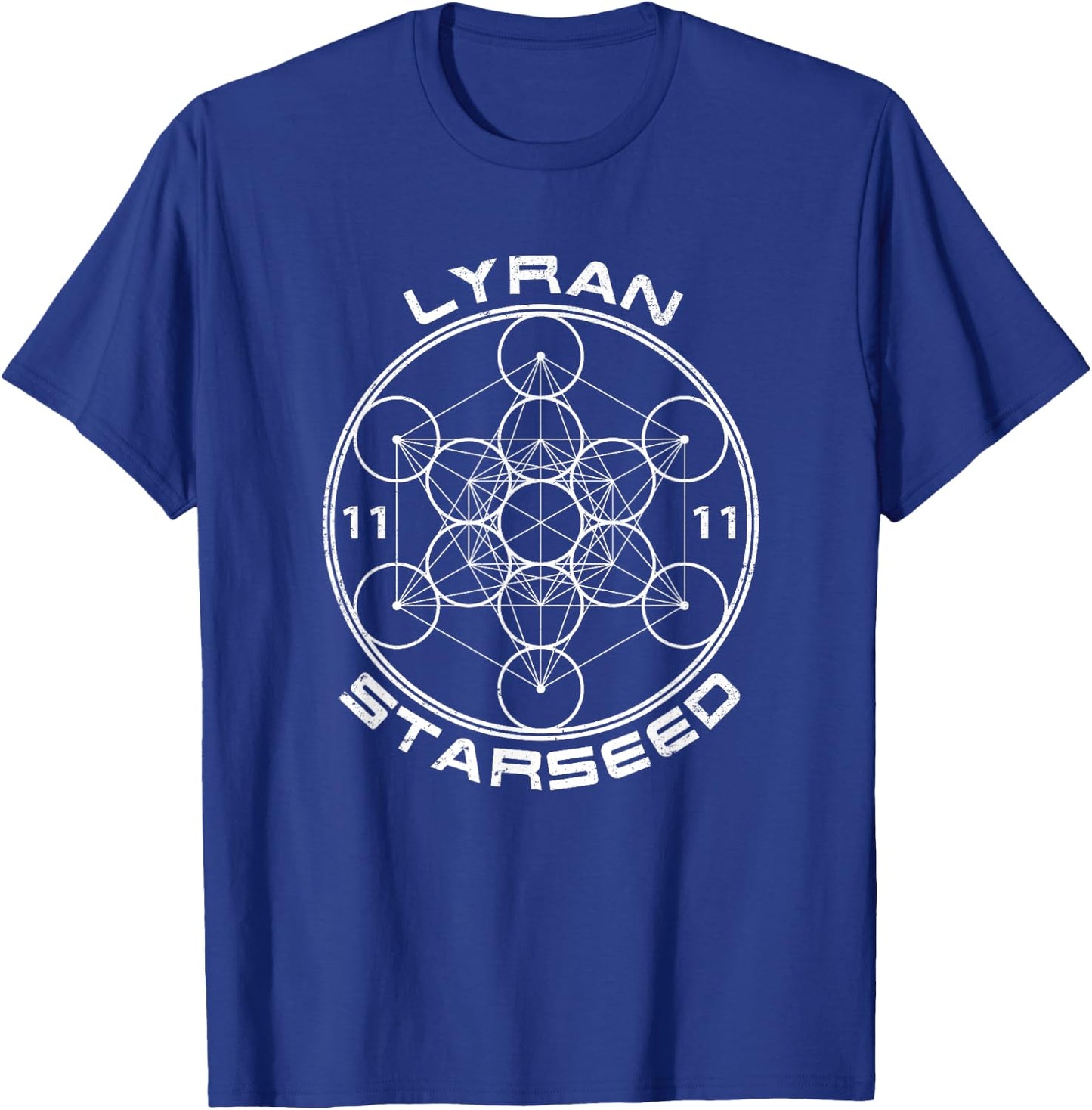 Lyran Starseed Sacred Geometry T-Shirt - T-Shirt | Royal