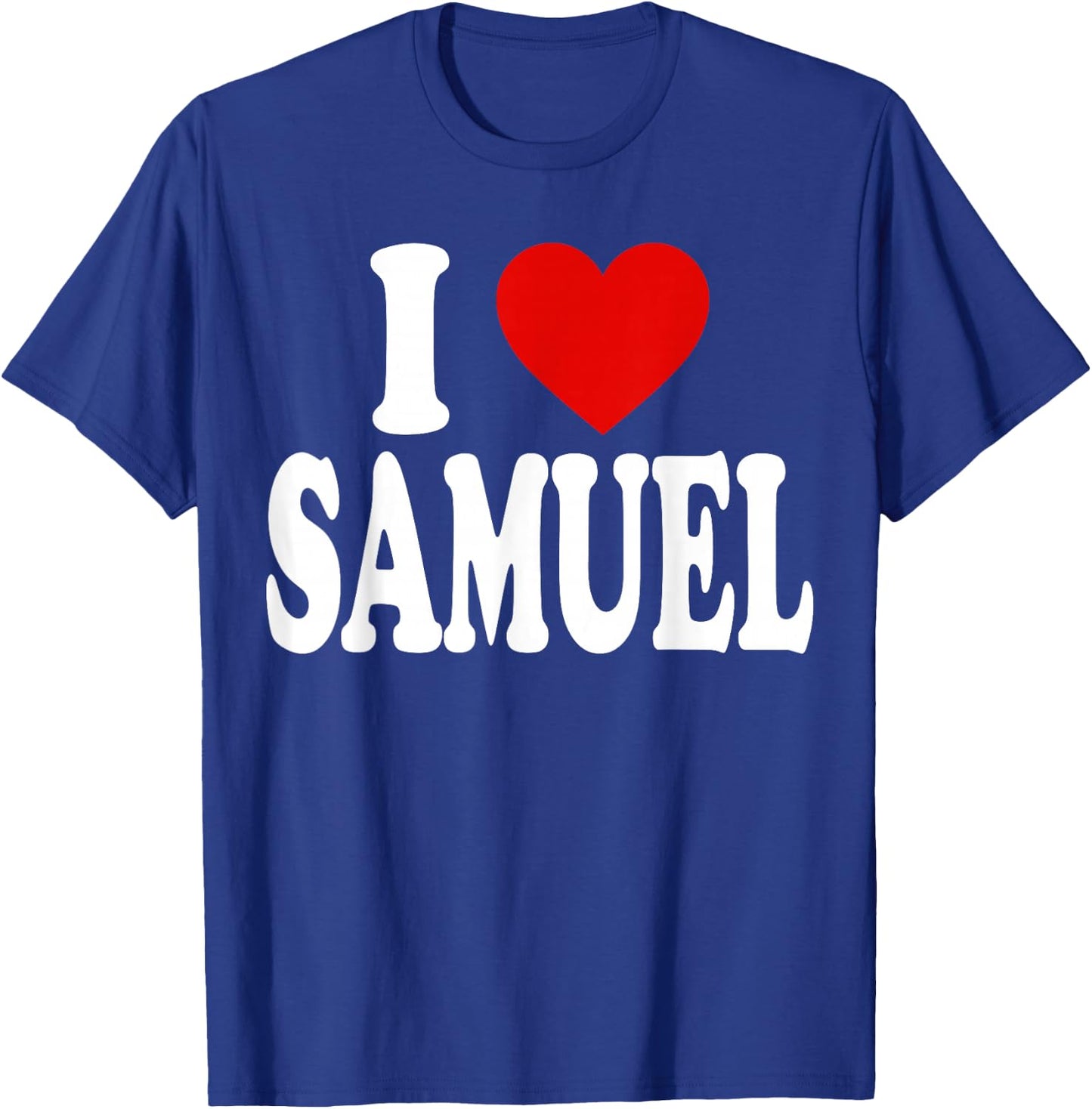 I Heart Love Samuel T-Shirt - T-Shirt | Royal
