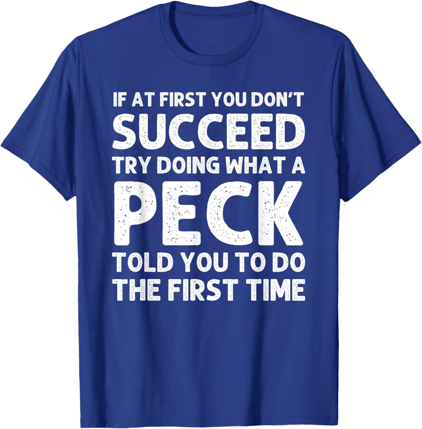 PECK Funny Surname Family Tree Birthday Reunion Idea T-Shirt - T-Shirt | Royal