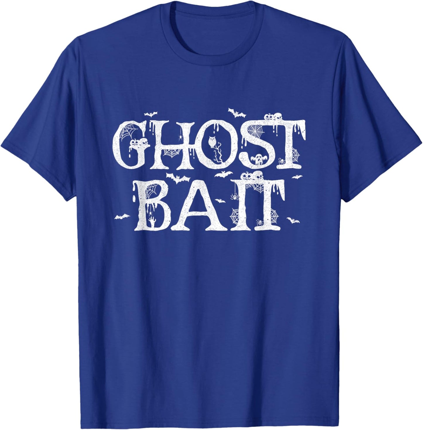 Ghost Bait Halloween Paranormal Investigator Spooky Season T-Shirt - T-Shirt | Royal