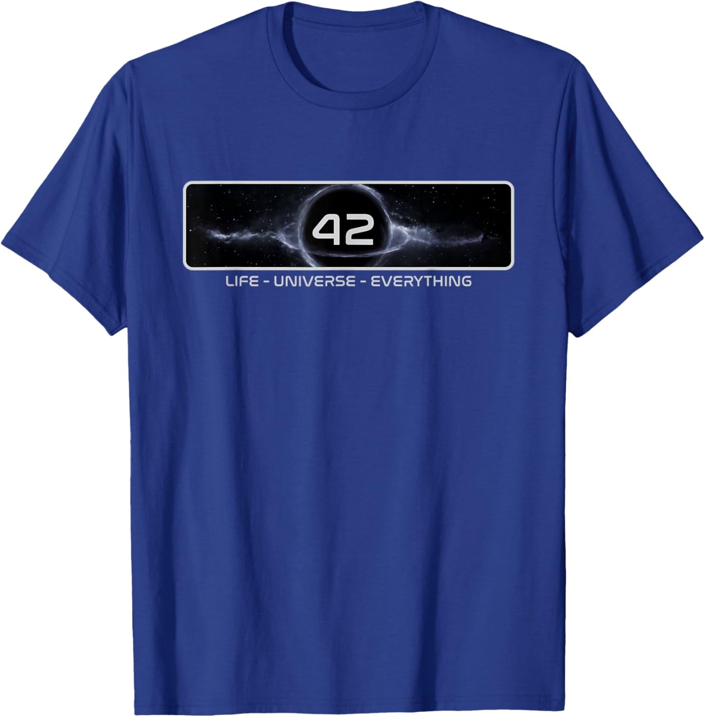 The 42 Answer to Life The Universe and Everything T-Shirt - T-Shirt | Royal