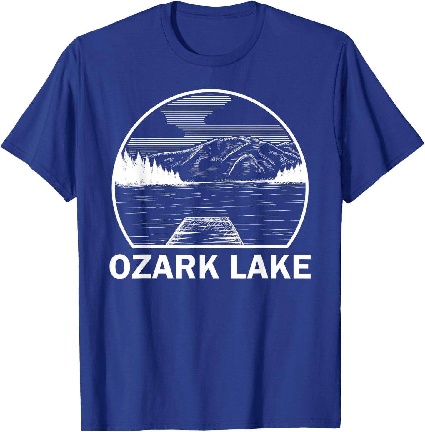 OZARK LAKE ARKANSAS Funny Fishing Camping Summer Gift T-Shirt - T-Shirt | Royal