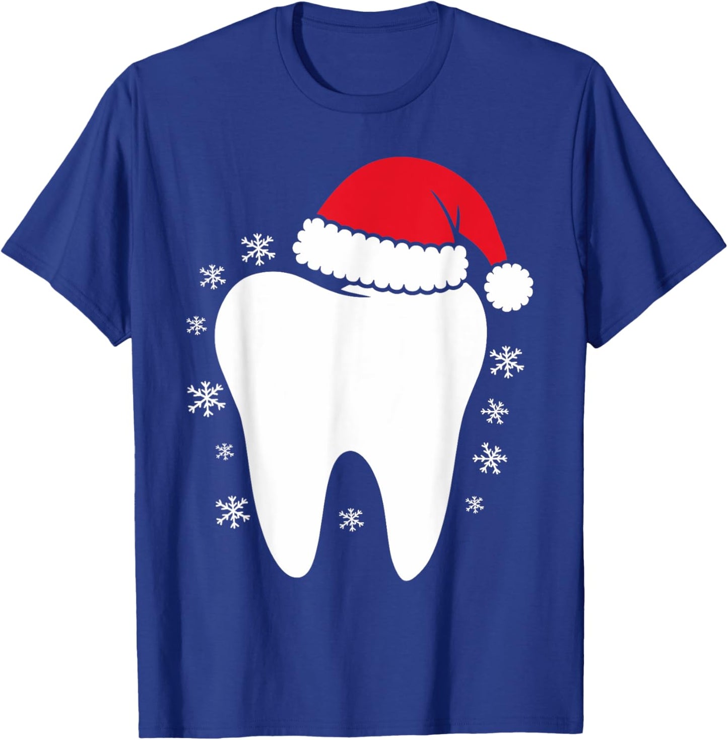 Funny Dental Assistant Christmas Tooth Dentist T-Shirt - T-Shirt | Royal